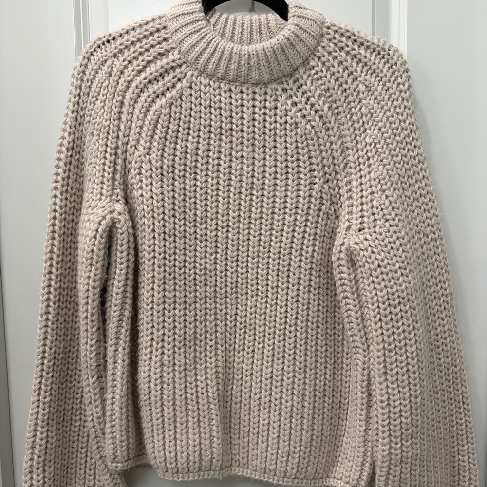 H&M Cream Turtleneck Sweater
